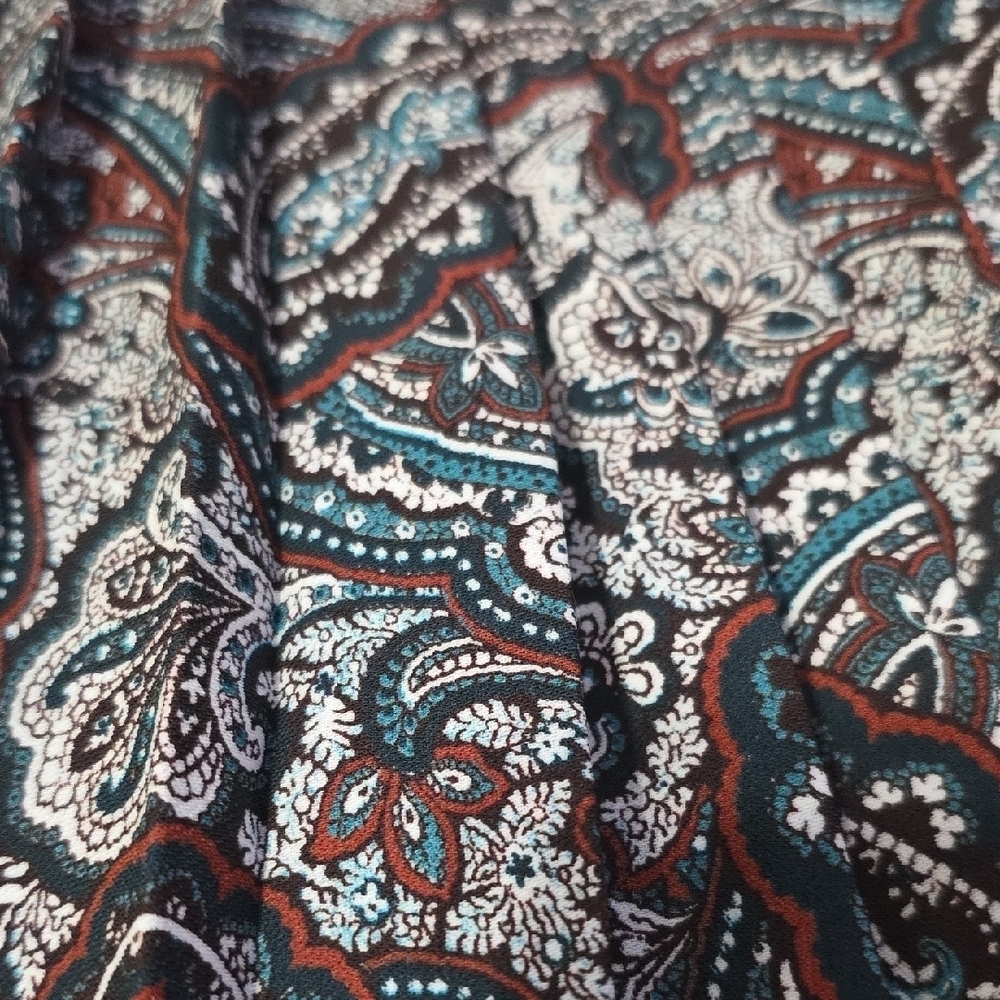 Lavia 18 Made in Italy Pleated Paisley Skirt NWT | Size 48 - Picture 6 of 6